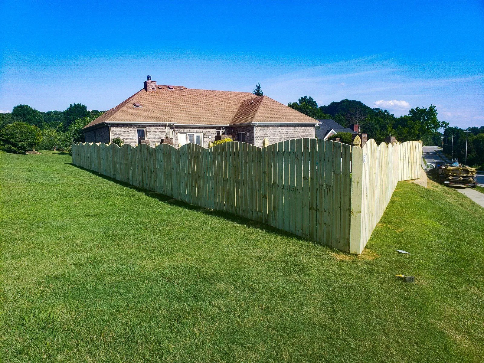 fence around home built by lcfence in knoxville